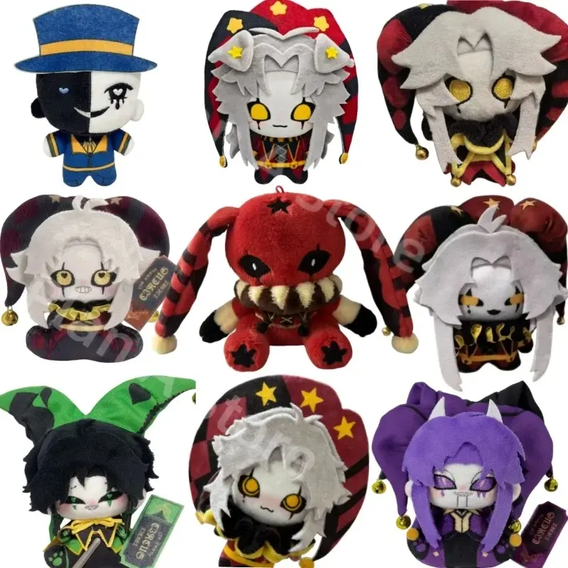 New Pure Cotton Freak Circus Plush Jester Pierrot-Harlequin Doll Toy, Anime Game Peripherals Plushies Pendant Gift for Anime Fans