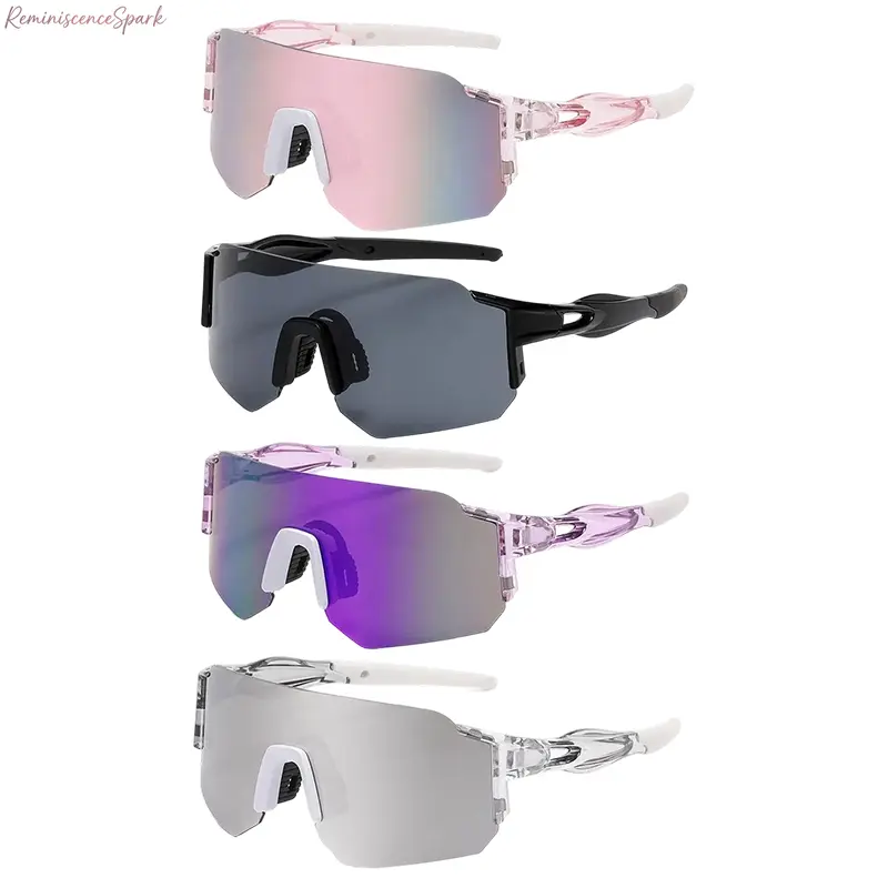 4-Pack Sports Goggles, Practical Windproof Eyewear with UV400 Sun Protection, Ideal for Mountain Biking, Fishing & Outdoor Adventures