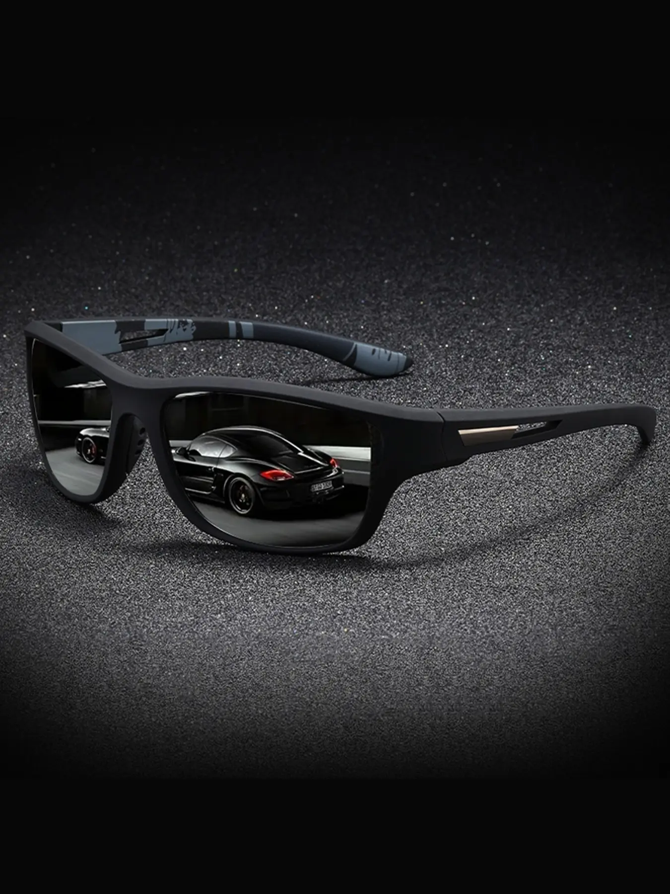Men's Polarized Sunglasses for Night Driving, Driving Eyewear, Ice Blue Lenses, Anti-Glare, Non-Slip, Durable, Perfect for Long Trips
