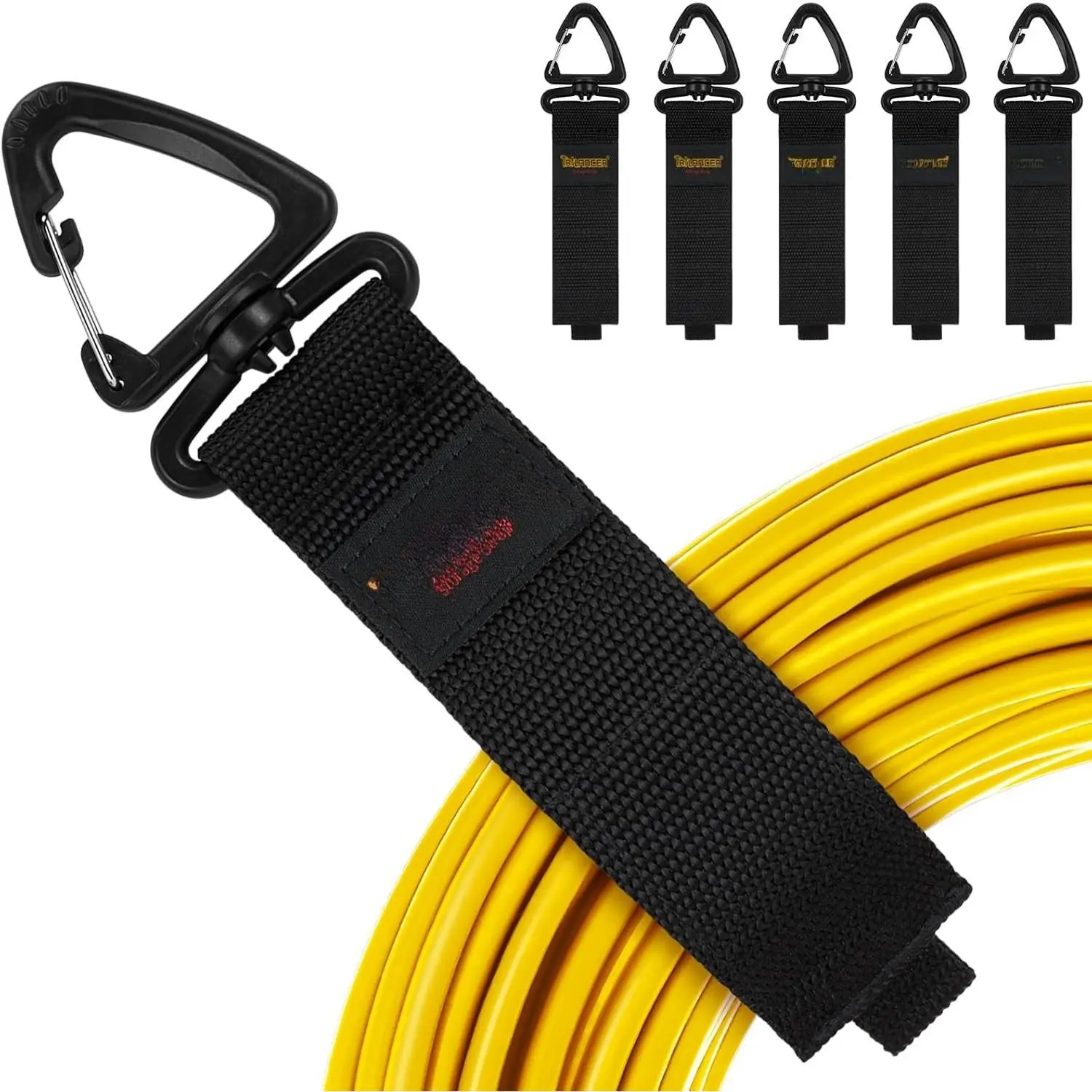 Extension Cord Organizer and Hanger (6-Pack),  Hook-and-Loop Storage Straps with Triangular Buckle to Hang  Walls for Cables, Wires, Rope, Hoses, Organization for , Garage or Workshop
