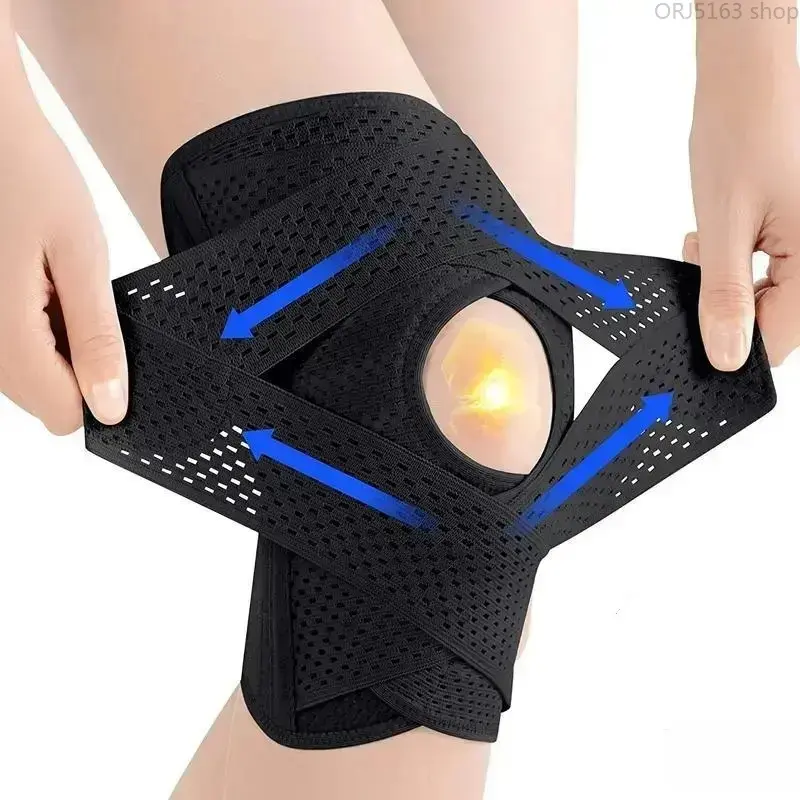 1pc  Knee Brace for Knee Pain, Compression Knee Support with Air Mesh Fabric, Adjustable Knee Wrap with Side Stabilizers, Ultra-Soft Bandage for Sports, Running, Meniscus Tear, ACL, Arthritis Relief Protective Knee ,Festive,exquisite,tre,neck,summer,,law,