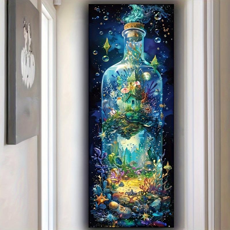 Sea World Pattern DIY Diamond Arts Colorful Painting Kit without Frame, DIY 5D Diamond Arts Colorful Painting Kit, Wall Art Decor for Home Living Room Bedroom, Sea Life
