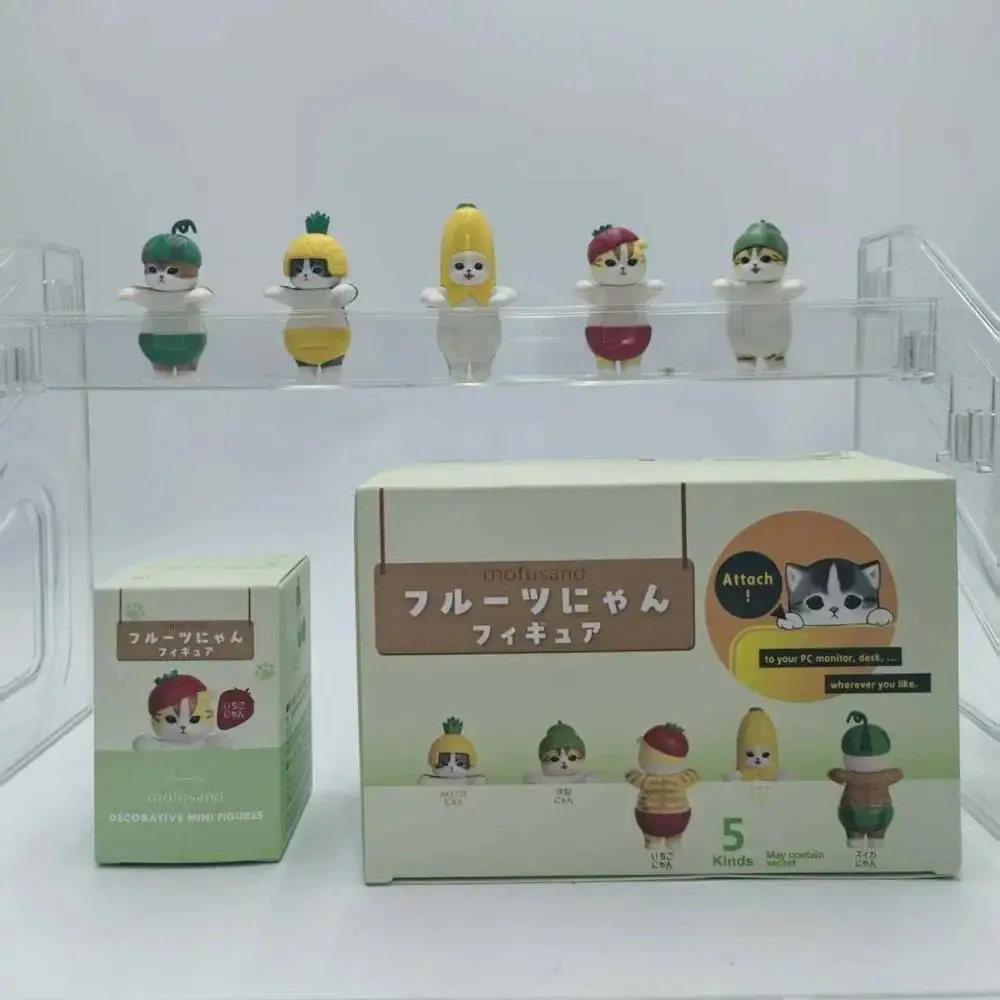 Mofusand Blind Box Hippers Fruit Costume Series Anime Mini Action Figures Doll Mobile Phone Computer Decoration Birthday Gifts