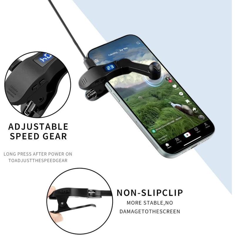 Smart Automatic Screen Clicker Tapper, Fast Click Simulation Continuous Finger Gadget for iPhone for iPad Smart Phone Device Live Streaming Apps Video Live Broadcasts Reward Likes Tasks Games Shopping-Pink