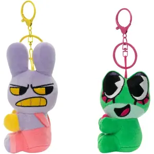 BDNXTV Circus Jax Ribbit Keychain Cartoon Circus Keyring Y2K Pendant