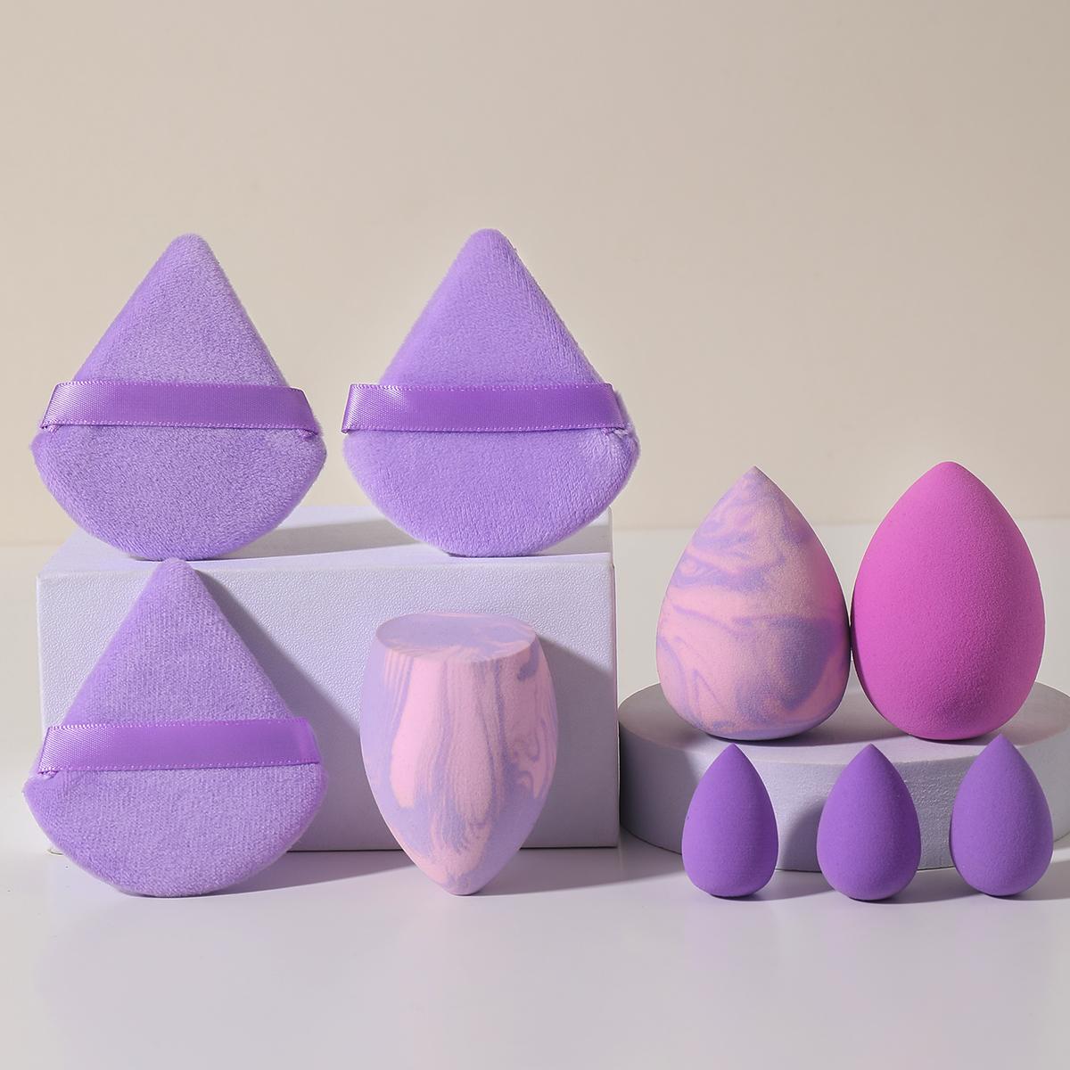 Makeup Sponge & Puff Beauty Blender Set, 9 Counts/set Versatile Powder Puffs & Beauty Blenders, Face Beauty Makeup Cosmetic Tool, Christmas Gift