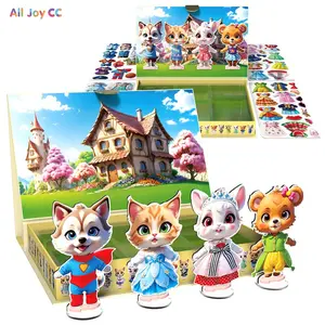 Magnetic Puzzle 3-6 Years, Educational Cute Pet Toy, Magnetized 3D Gift for Boys and Girls, Intellectual Development Playset