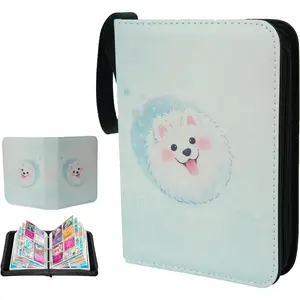 Cute Pink Card Binder 400 Pockets with 50 Protective Pages Ideal for Collectors Card Storage & Protection