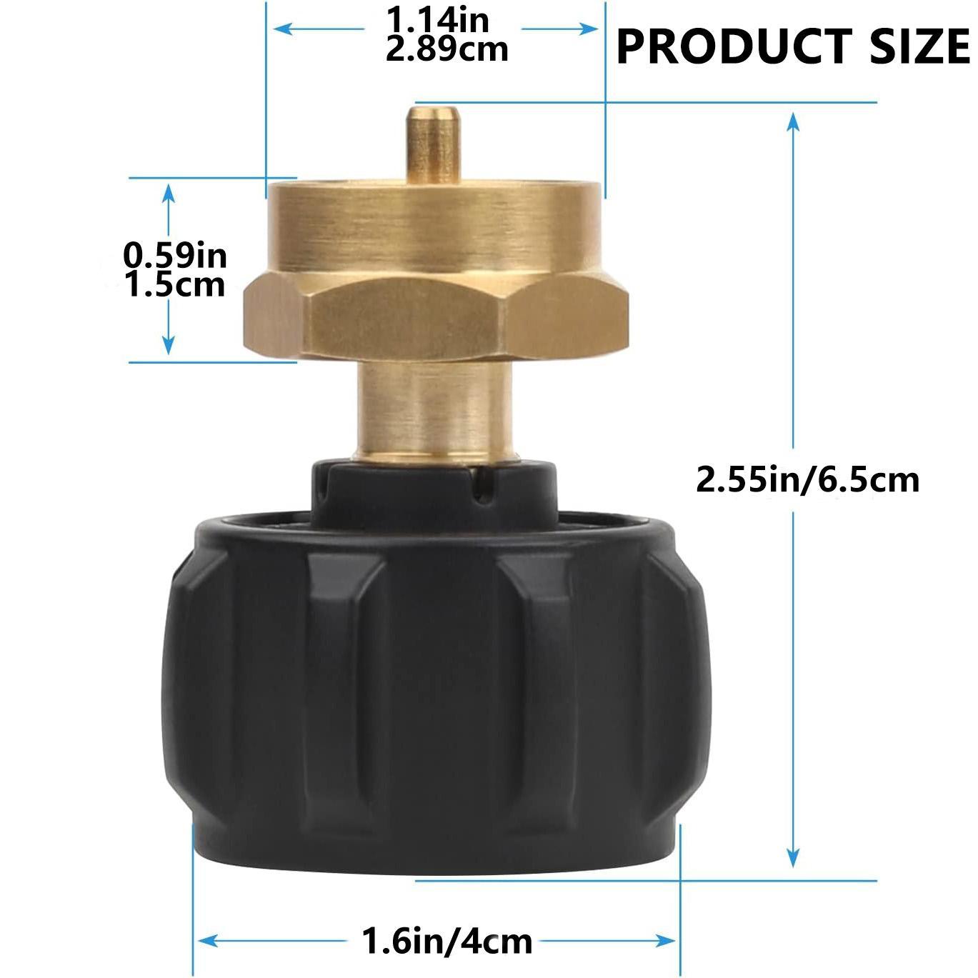 Propane Refill Adapter for 1lb Tanks, Propane Tank Refill Adapter, Propane Grill, Fill 1 Pound Bottles from 20lb Tank, Refill Adapter Tool