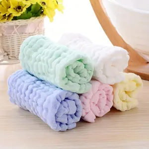 5 Reusable Soft Poplin Fabric Head Scarf And Facial Cloth Combo, Washable Reusable Absorbent Towels In Assorted Colors For Daily Facial Care And Household Cleansing
