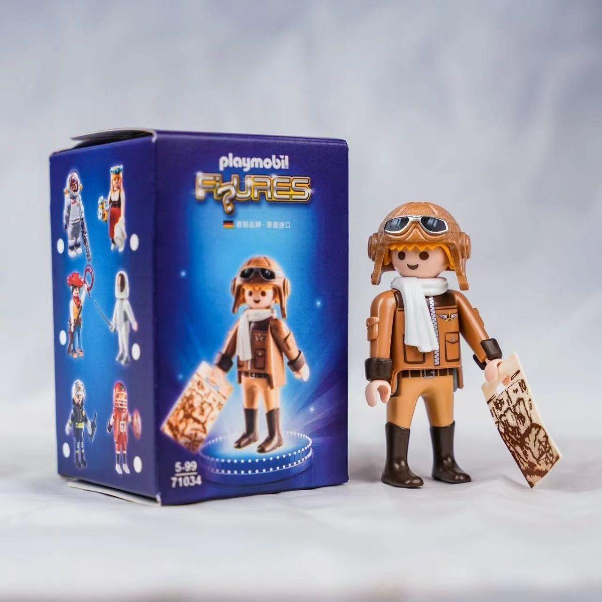 Hot-selling playmobil Mobi World 71034 Ming Box Astronaut Pilot Firefighter Doll Toys popular