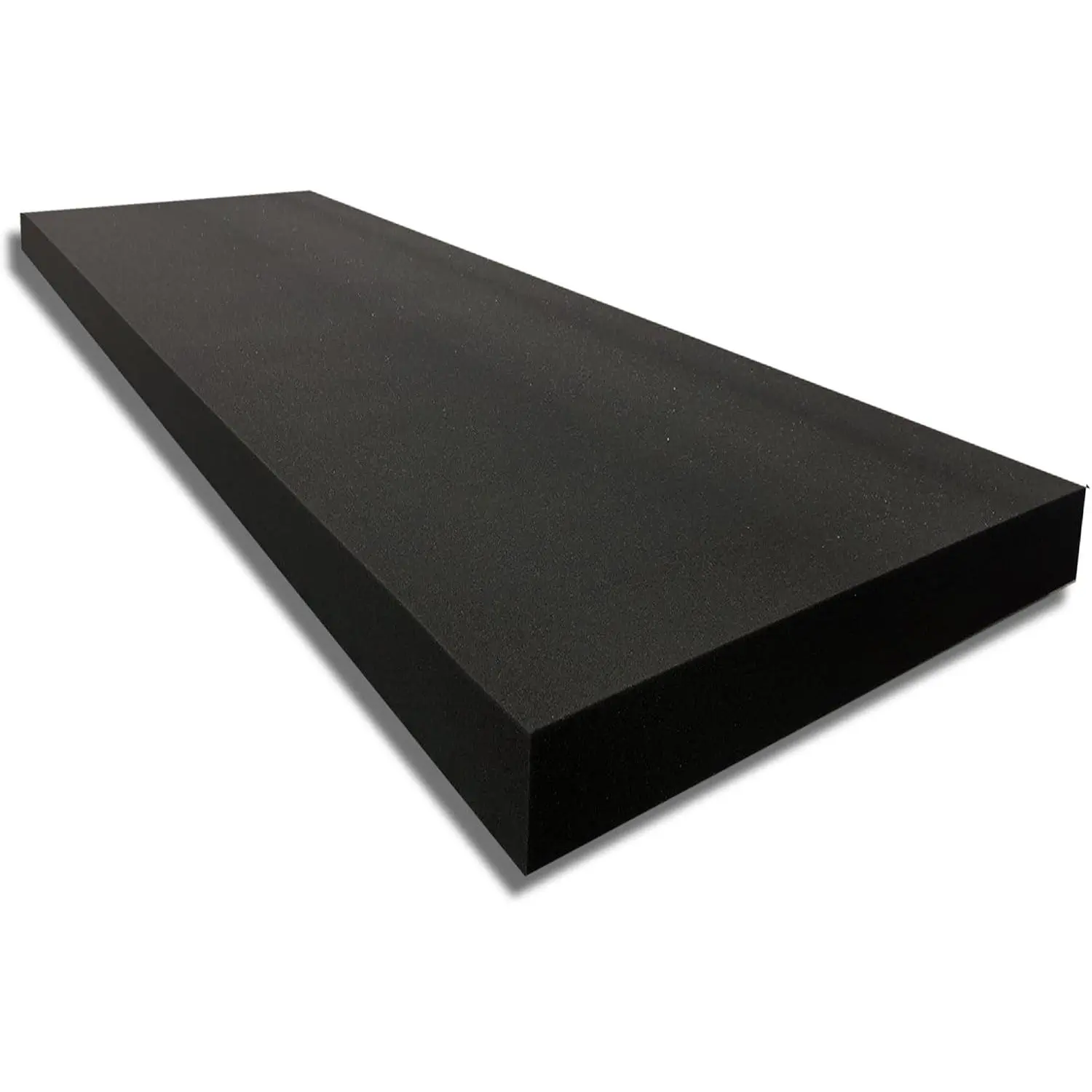 2" Thick x 24" Wide x 72" Long Charcoal High Density Foam, Ideal for Foam Padding, Seat Replacement, Chair Cushion Replacement, Wheelchair Seat Cushion and More