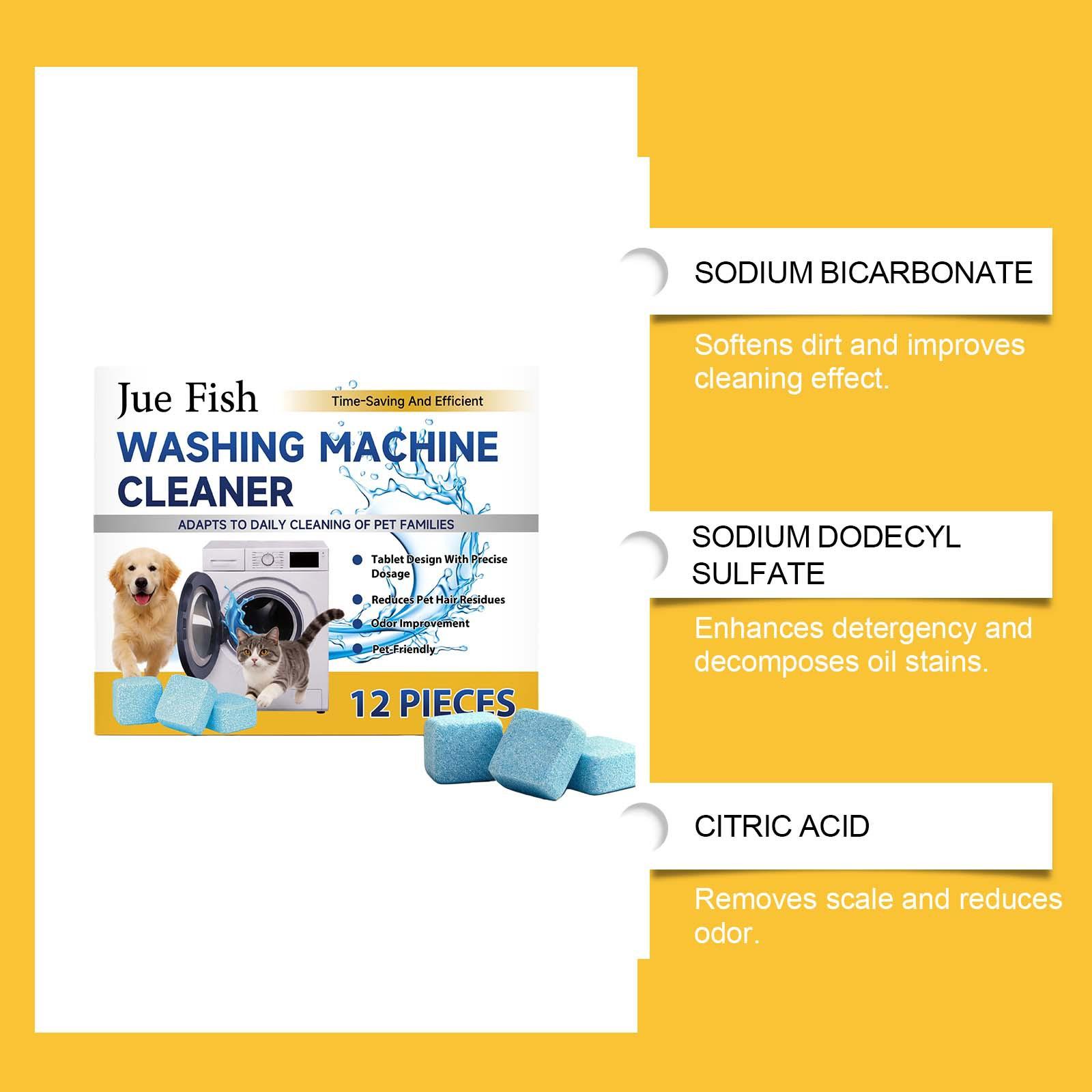 Washing machine cleaning tablets, daily cleaning, multi model washing machines, stain removal, deodorization, refreshing care agents