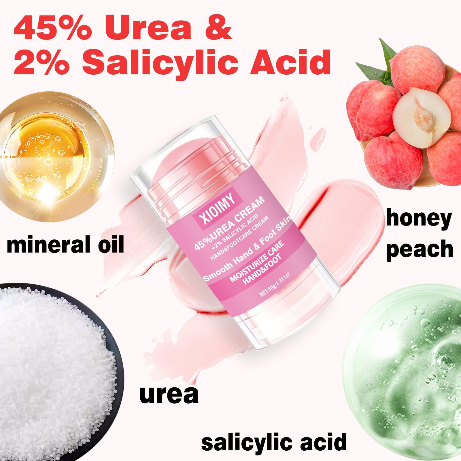 45% Urea + 2% Salicylic Acid Foot Cream, Intensive Moisturizing Care for Dry, Cracked Skin, Hydrating Foot & Hand Cream for Women & Men
