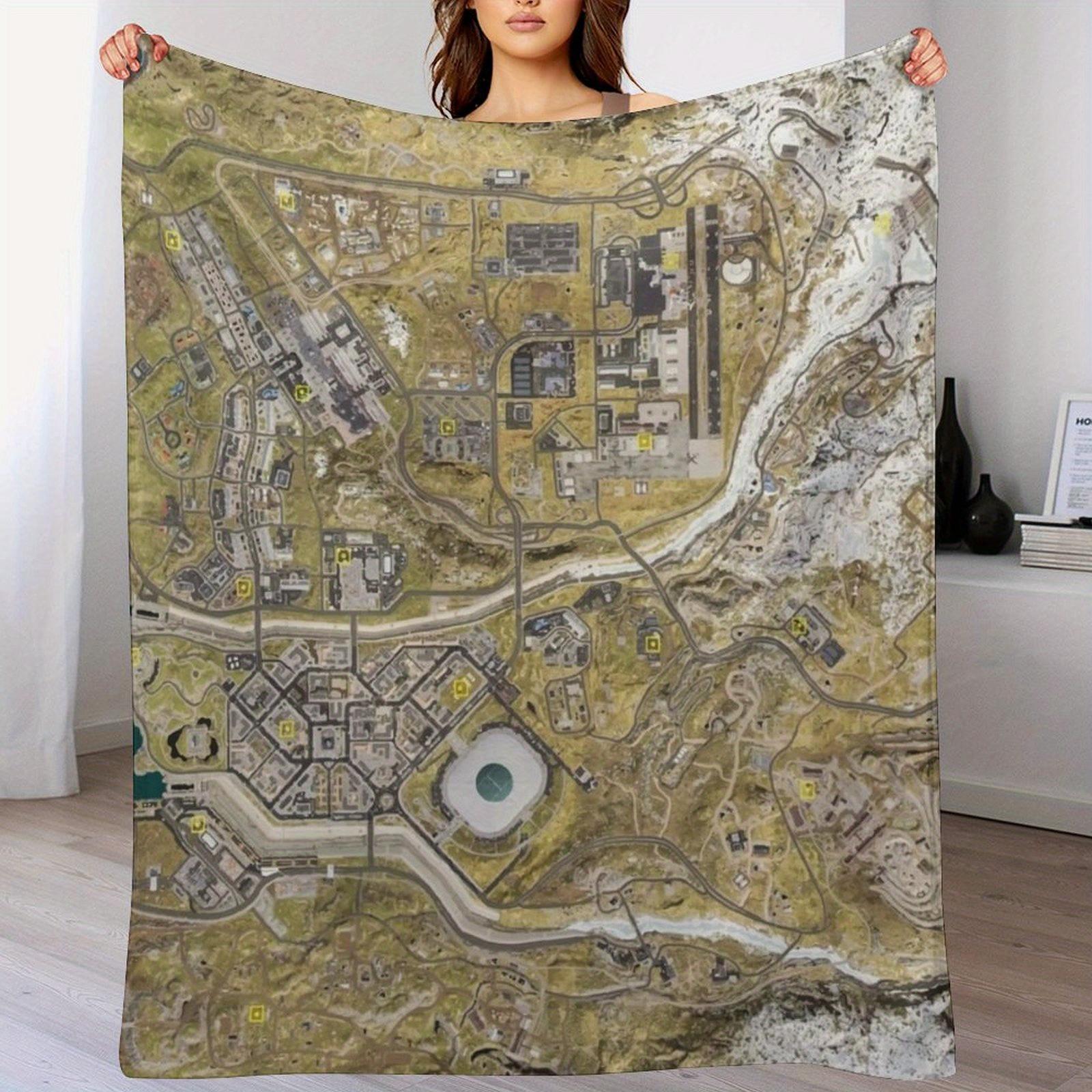 COD WARZONE MAP Throw Blanket. Smooth and Light available for Four Seasons and Four Size.