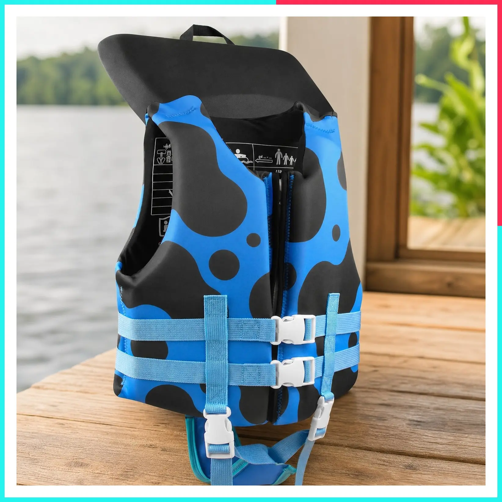 Toddler Kids Swim Vest Jacket for Boys Girls 20-70 Pounds / 2-10 Years with Adjustable Safety Strap for Pool Beach Learning Swimming