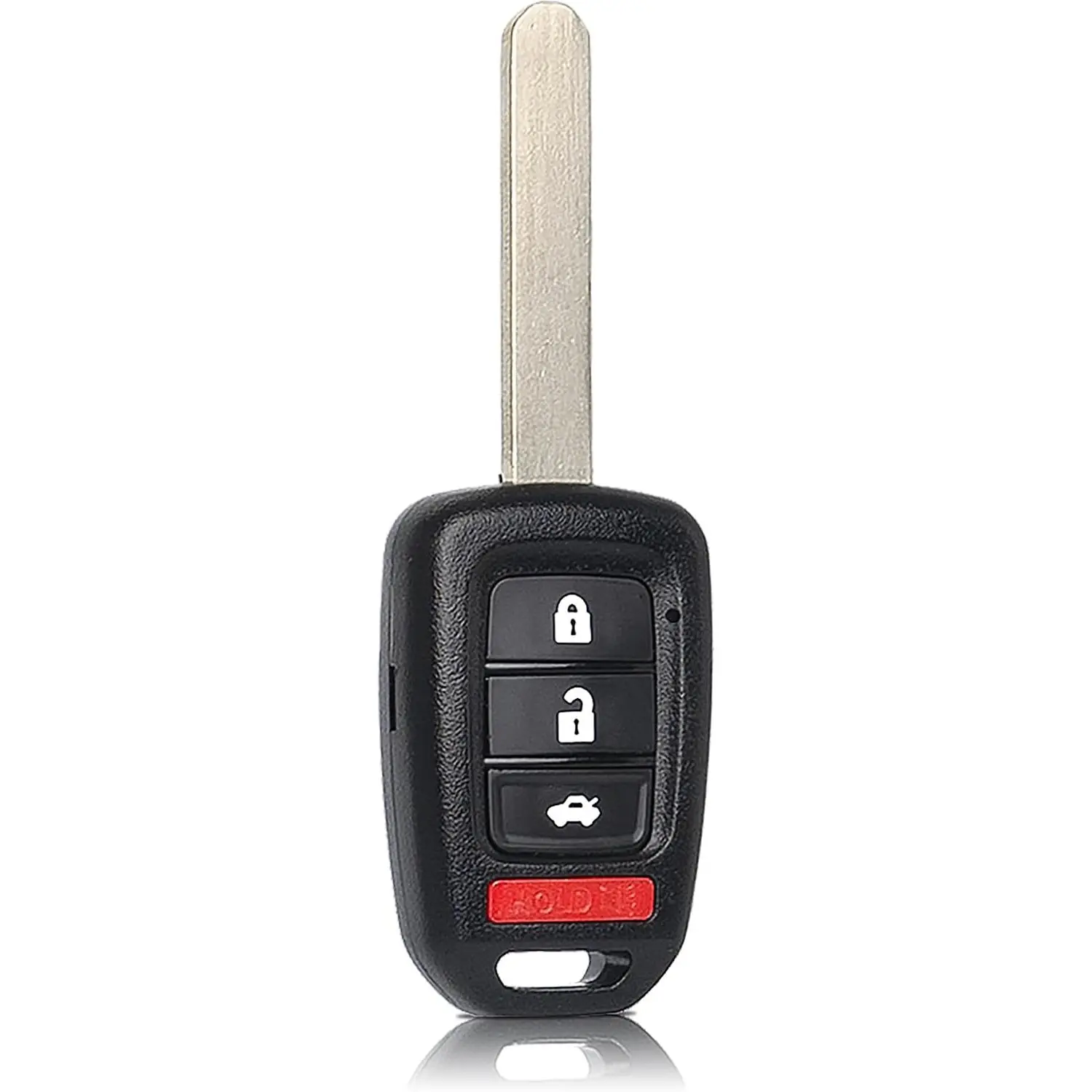 Key Fob Remote Replacement Compatible with Honda Accord 2013–2015 and Civic 2014–2015, 4-Button Keyless Entry Car Remote with Uncut Key Blade, 315 MHz ID74 G Chip, FCC ID MLBHLIK6-1T, P/N 35118-T2A-A20