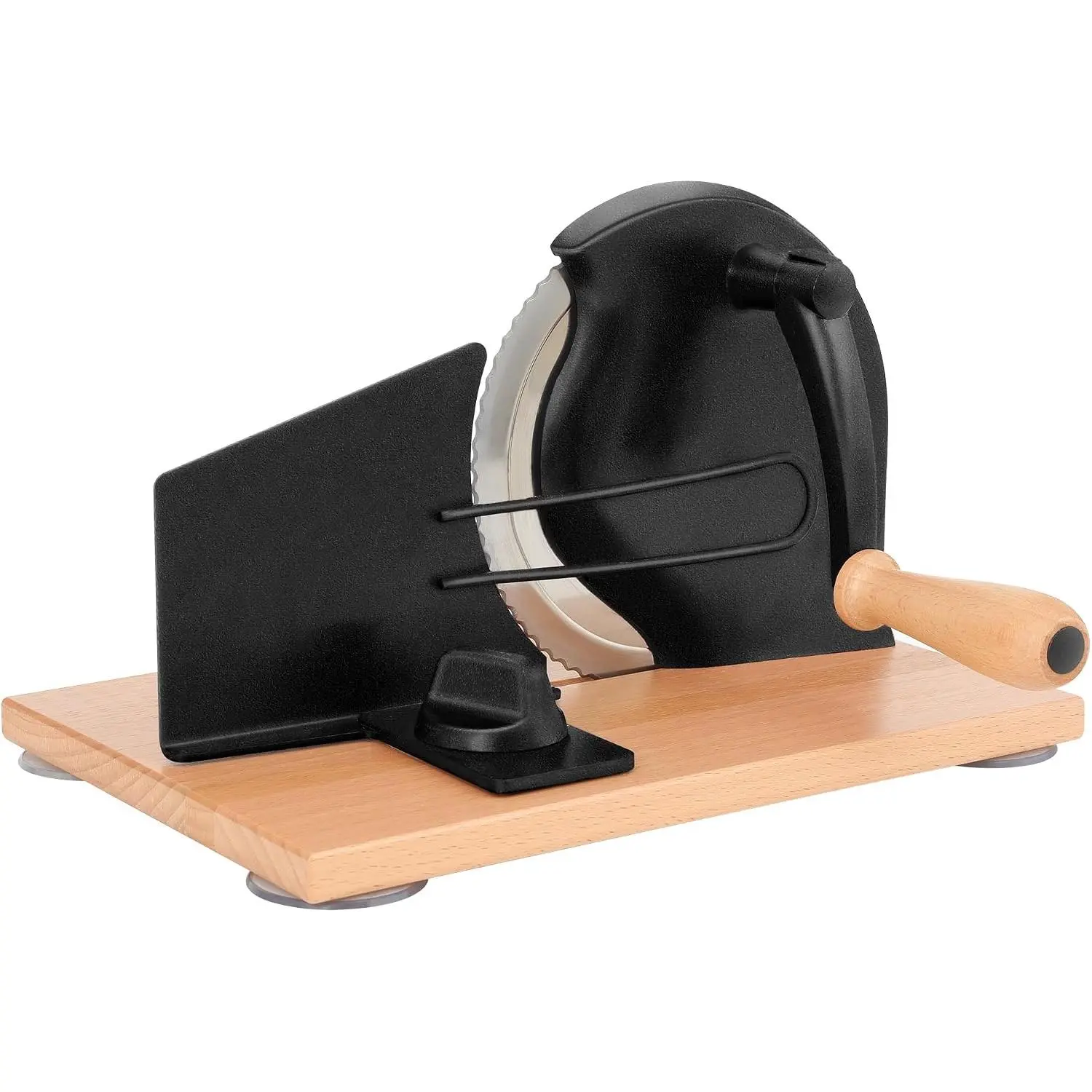 Sourdough Bread Slicer, Manual Bread  with Hand Crank, Black | Manual Bread Slicer for Homemade Sourdough Rounds, Adjustable Thickness Sourdough  with Slicing Guide for Even Slices