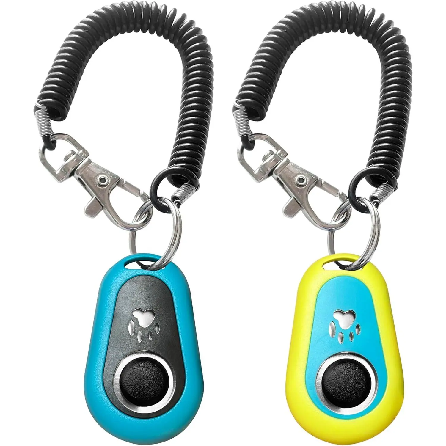 Pet Clicker for Dogs/Cats/Horses/Birds or Other Animals - Clickers for Training (Blue + Green)