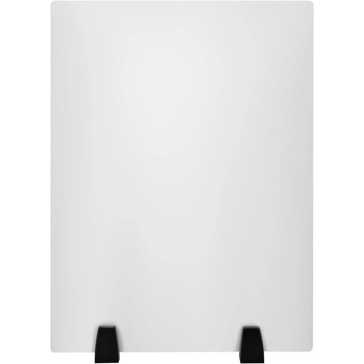 2pcs Acrylic Free Standing Screen, Frosted Clear Acrylic Divider, Dividers for Desk Privacy Home & Office Partitions for Table Top Workstation, Plexiglas Sneeze Guard Shield (24 x 18 inch)