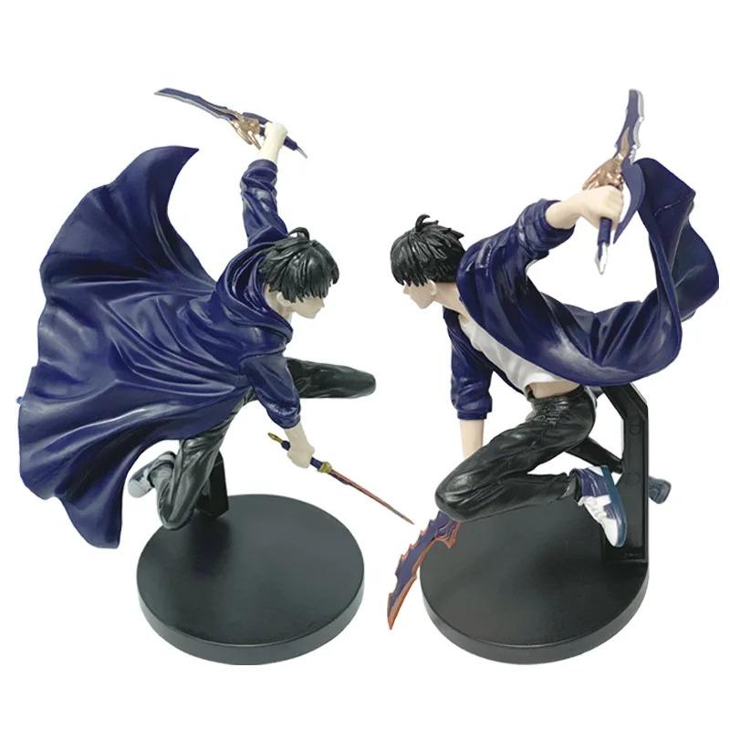 In Stock Solo Leveling Shadow King Figure Sung Jinwoo Cheng Xiaoyu Handheld Model Desktop Ornament Anime Collection Model Gift
