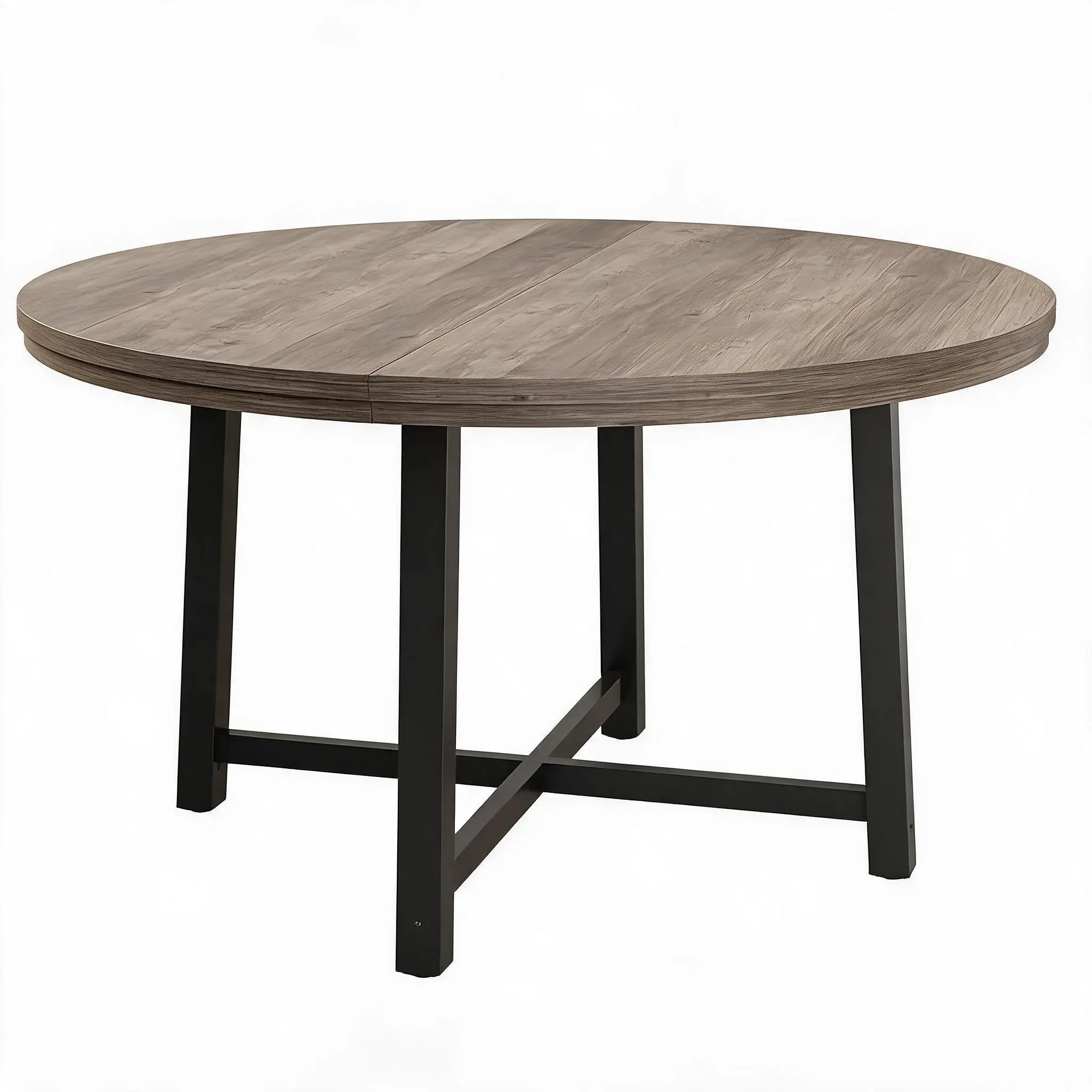Round Dining Table for 4, 47 Inches Dining Room Table, Wooden Kitchen Table with 4 Legs, Small Dining Table for Small Space,Circle Dinner Table, Circle Kitchen Table for Dining Room