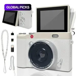 Y2K Vintage Student Camera, Pocket Camera with Crystal Lanyard, Flip Screen Portable Camera for Teens, Entry-Level Digital Camera with Memory Card, Built in Filters, Perfect for Back to School, Christmas & Thanksgiving #GLOBAL PICKS