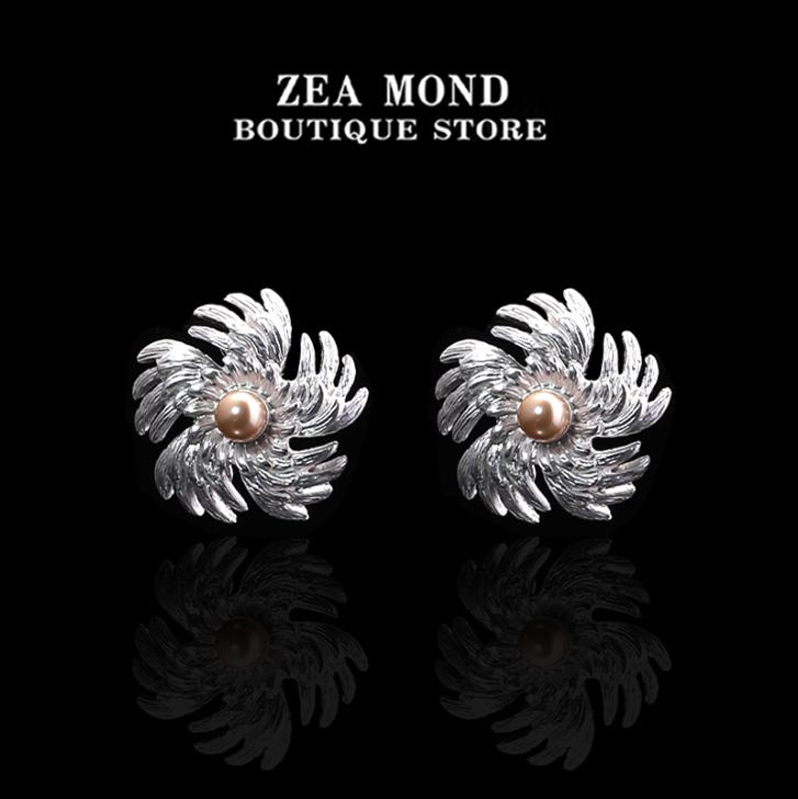 Copper Alloy Acrylic Imitation Pearl Women's Earrings HDDS-ZH-2