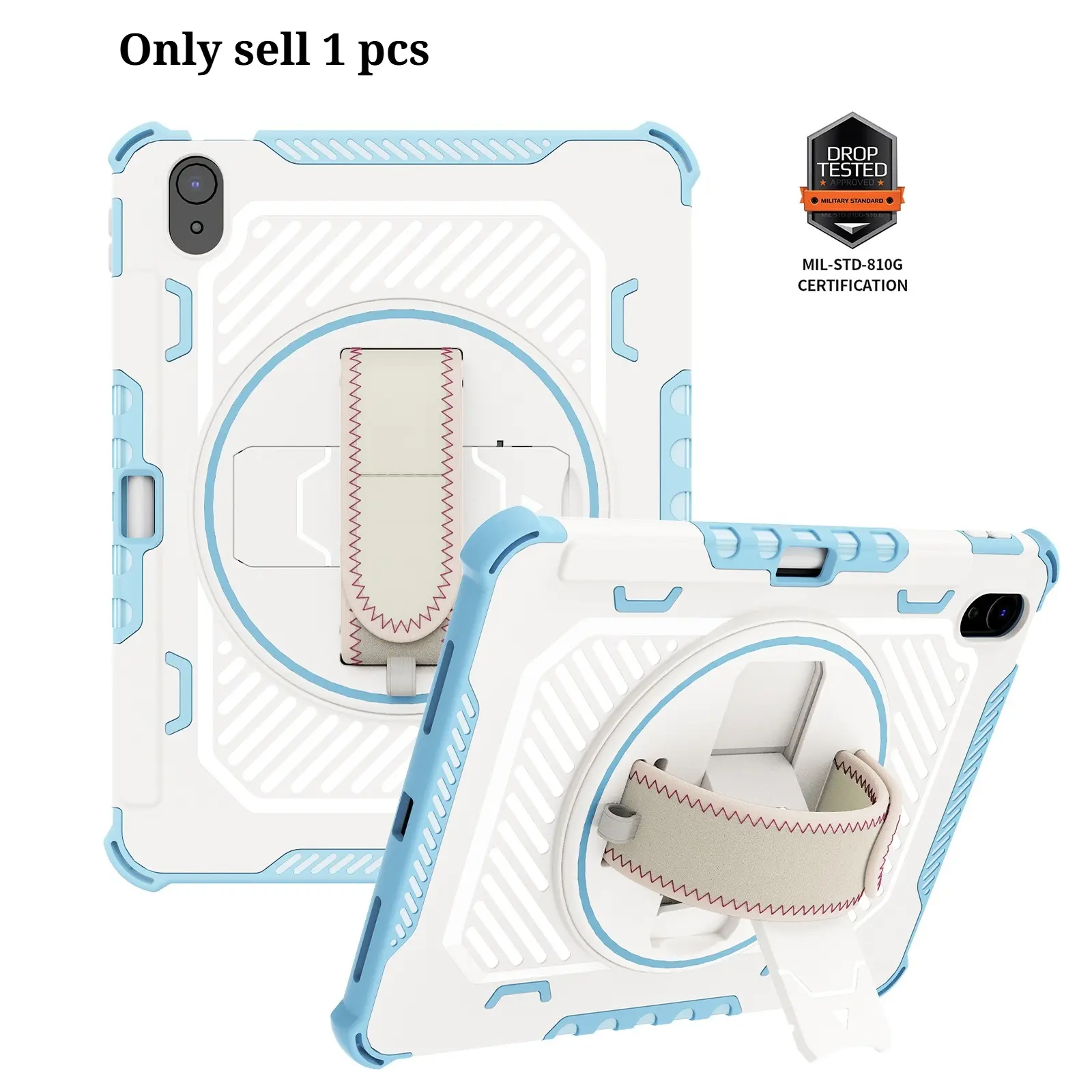 For IPad 12th Gen Case 360° Swivel To Stand with Pen Slot, Hybrid Armor Protective Cover Compatible with IPad 10th 11th Gen, Premium Ipad Stand