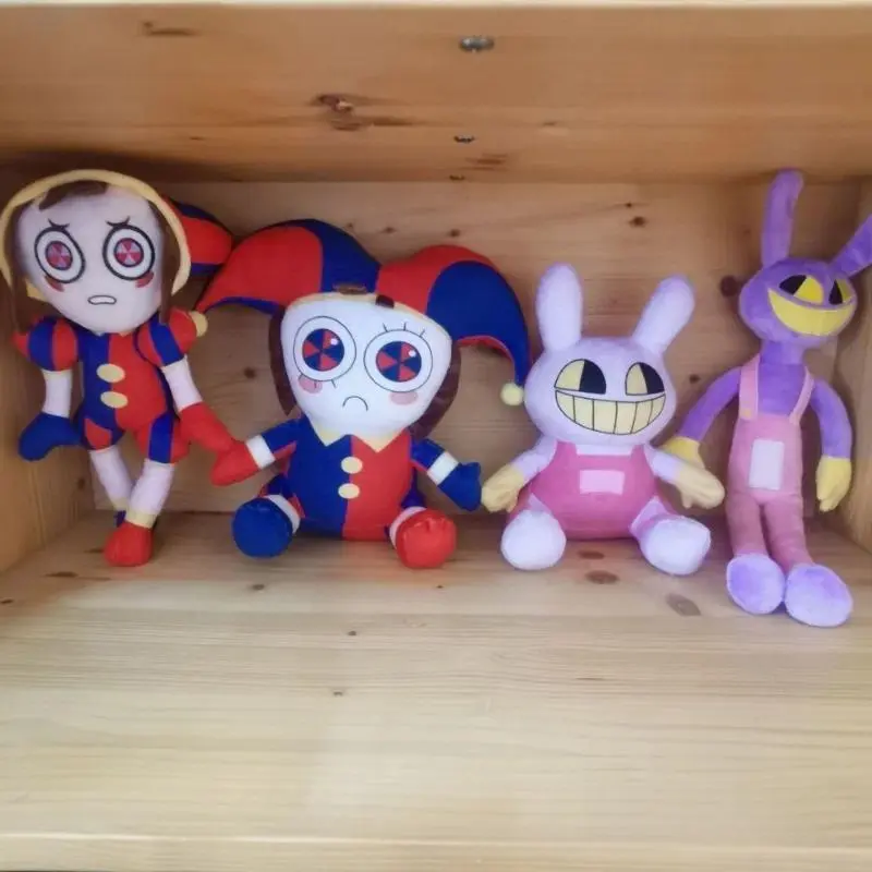 Cartoon Figure Soft Stuffed Doll for Kids' Birthdays and Festivals, New Arrival Circus Clown Rabbit Plush Doll Trendy Toy