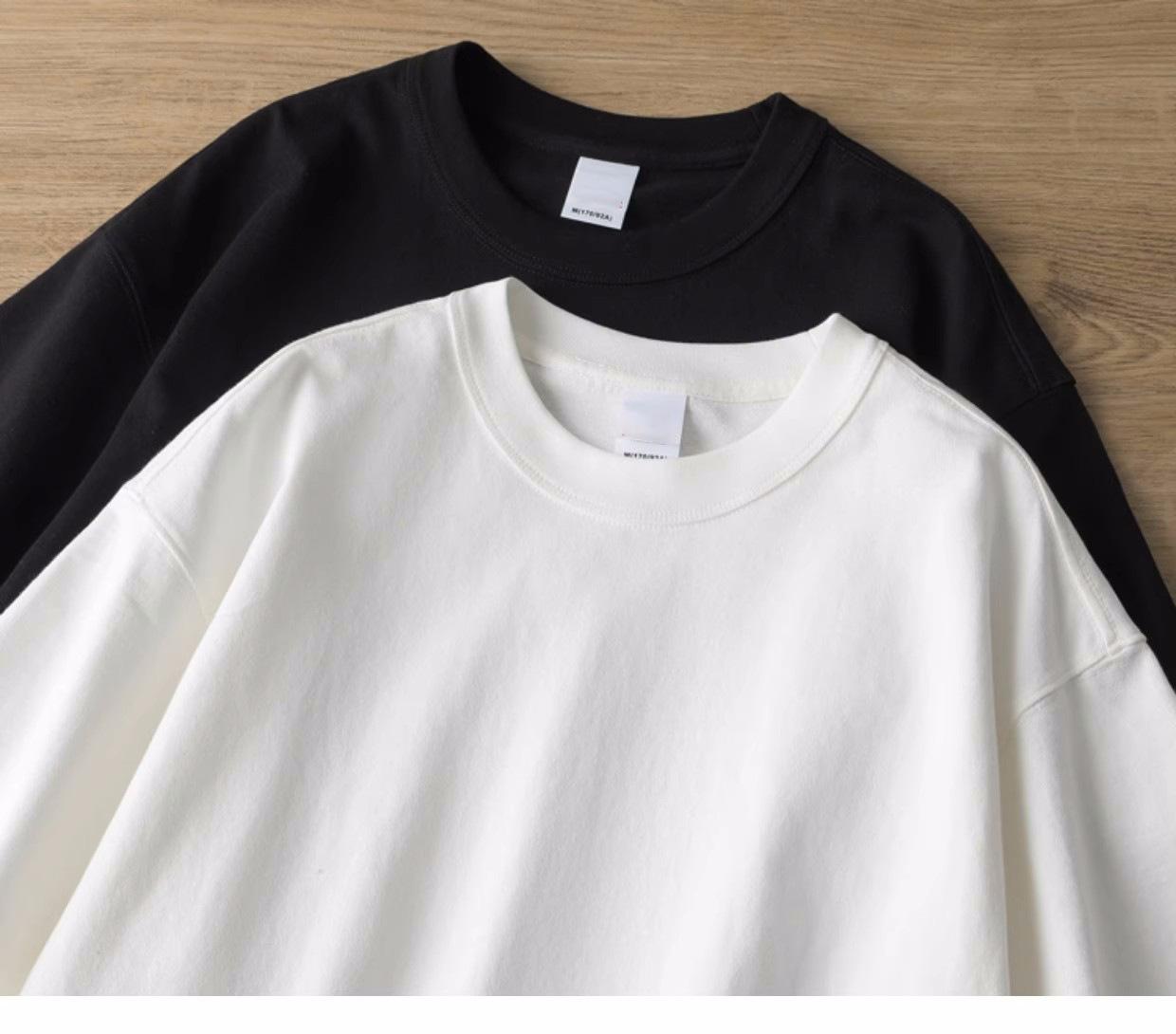 Men's Pure Cotton Short-Sleeve T-Shirt - Loose Fit, Crew Neck, Streetwear Style. A Versatile & Trendy Summer Essential - E-Commerce Bestseller.