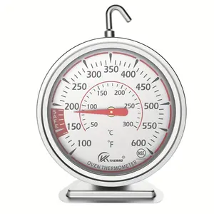 Kt Thermo Precision Oven Thermometer, 2.75 Inch Dial, 100-600°F/50-300°CRange, Stainless Steel, Rotating Hook, Ideal for Baking, Grilling, Gifts