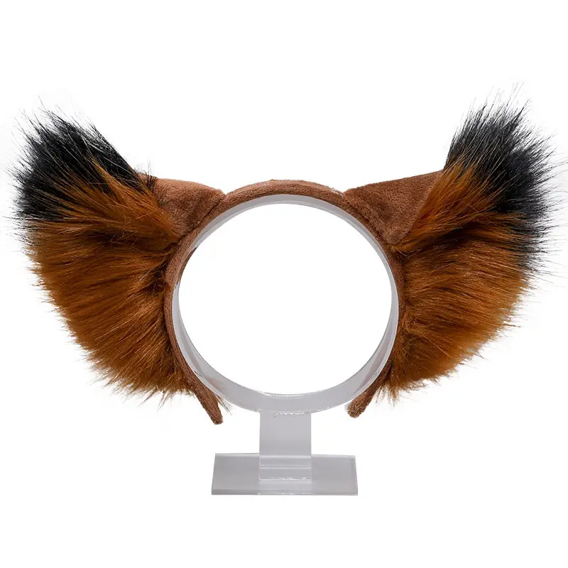 Fluffy Fox Ear Headband, Plush Animal Ear Costume Accessory, Ideal for Cosplay, Halloween, Festivals & Themed Parties