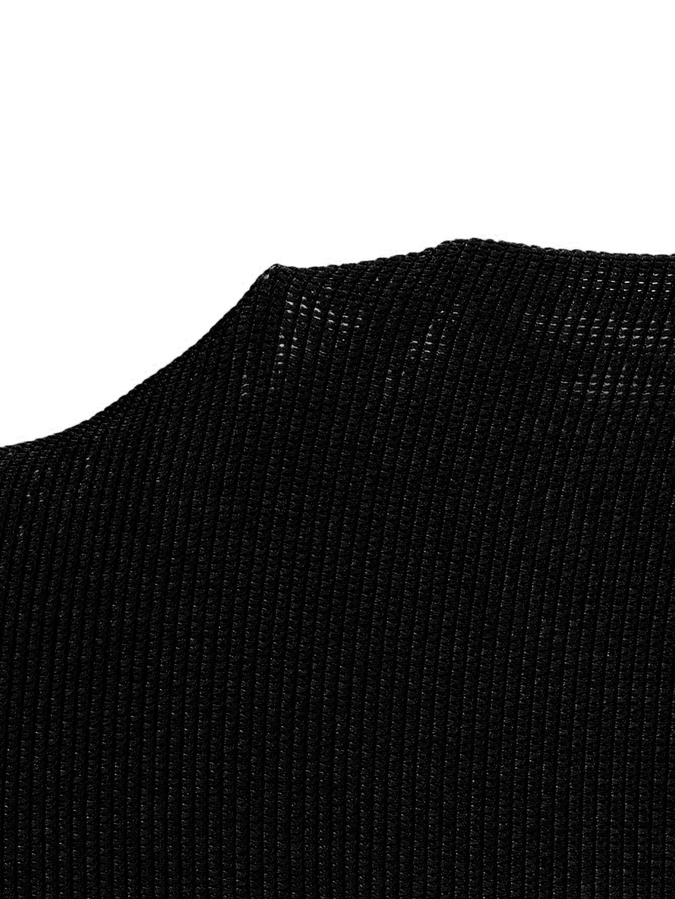 Women's Crochet Bikini Cover Up Dresses Long Sleeve Knitted Sheer Swimwear Beach Bathing Suit Swimsuit Coverups Dress Summer