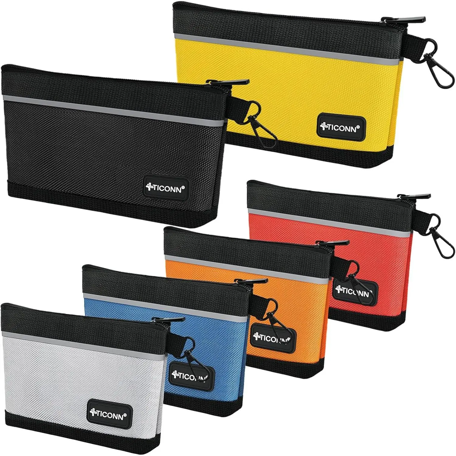 Waterproof 1680D Oxford Tool Pouch - Small Utility Zipper Seal Storage Bag with Heavy-Duty Zipper for Screws, Nails & Home Organization Needs, Tool Pouches, Waterproof Tool Organizer