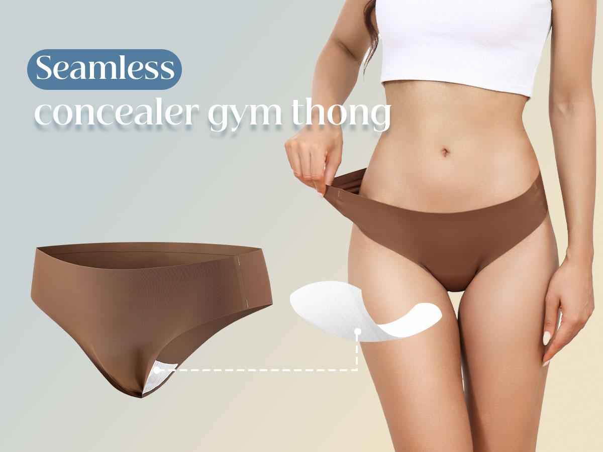 LEVAO 1/3/6 Pack Camel Toe Cover Thongs for Women – Low Waist Invisible G-String Panties, Anti Cameltoe Pad, No Show Thong Panty Liners, Comfortable Everyday Underwear, Machine Washable, Basic Womenswear SpringStatements