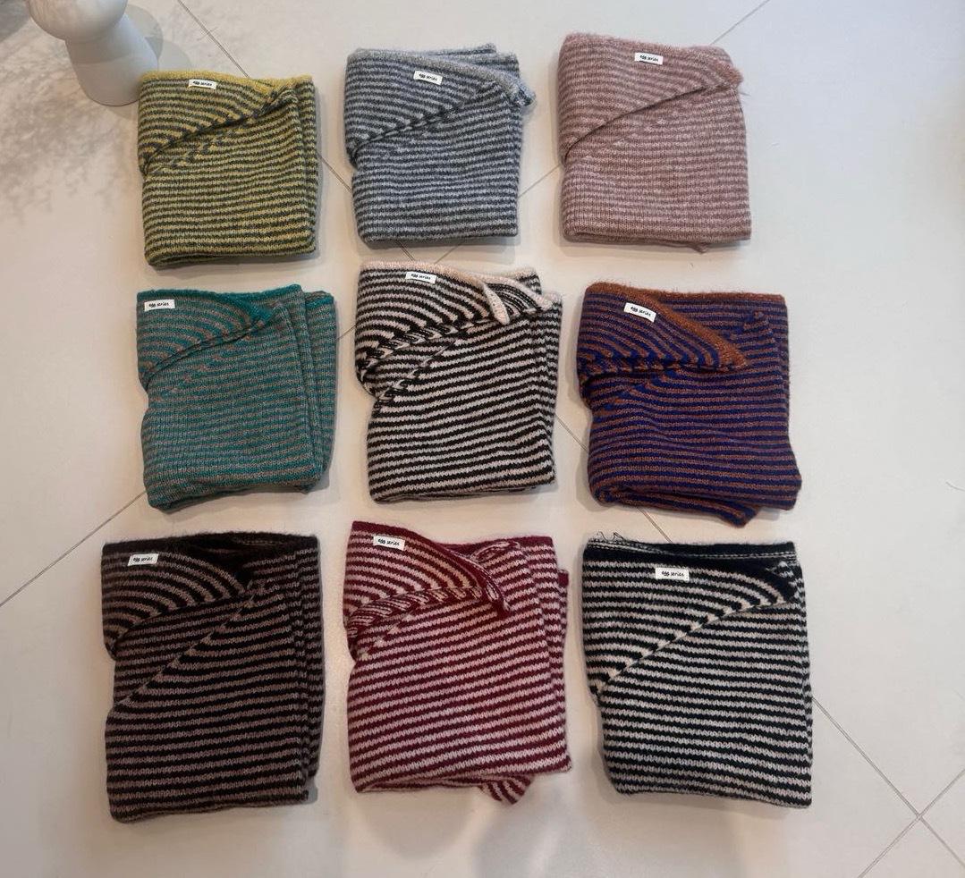 Single Color Cashmere Scarf, Thick Wool Knit Shawl, Fluffy Soft Scarf, Lazy Style, Versatile Korean Aesthetic, Unisex, Fall & Winter