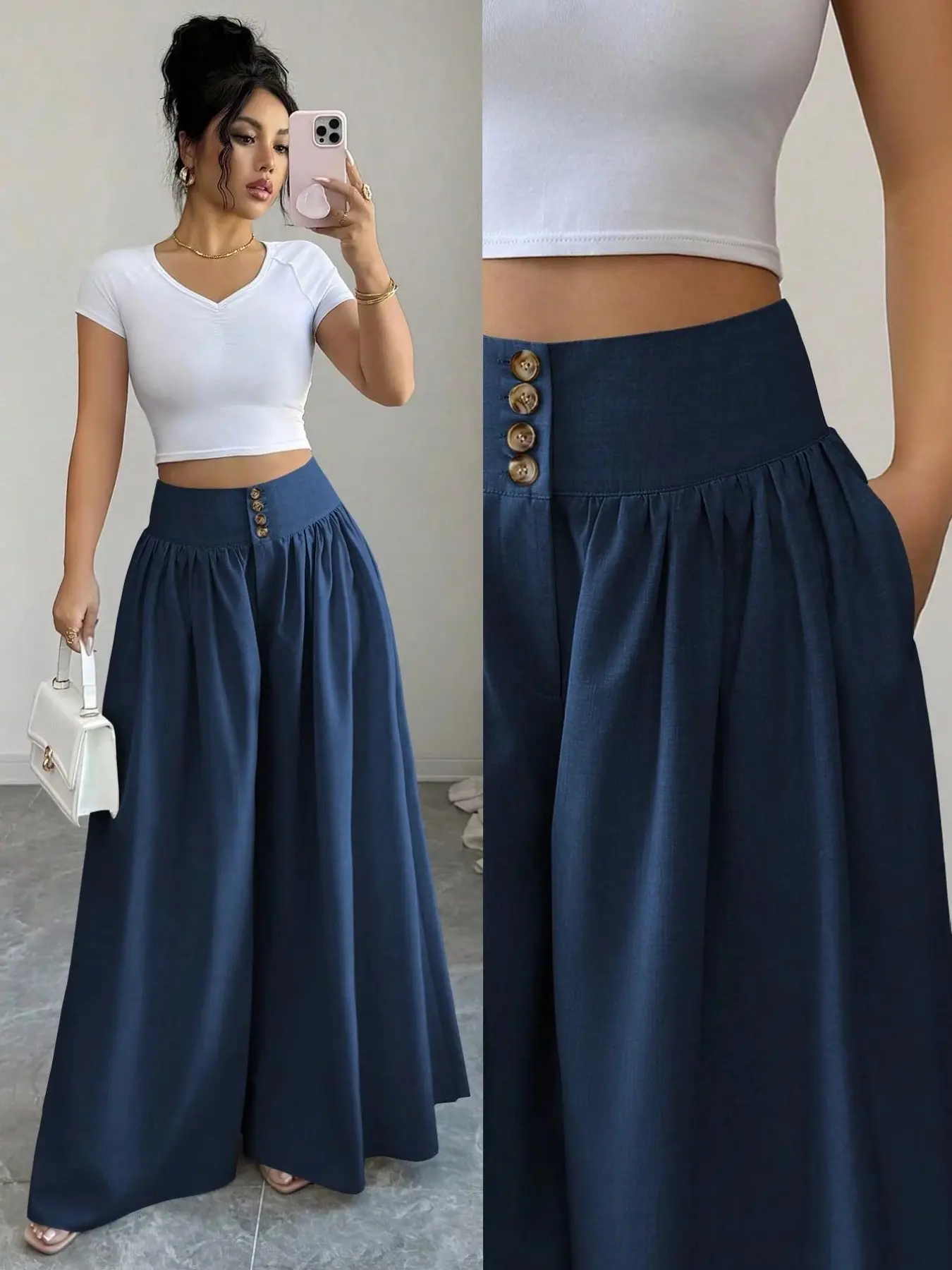 Discounted Lantern Pocket Long Pants, Stylish and Comfortable Design, Perfect for Daily Wear, Ideal for Casual