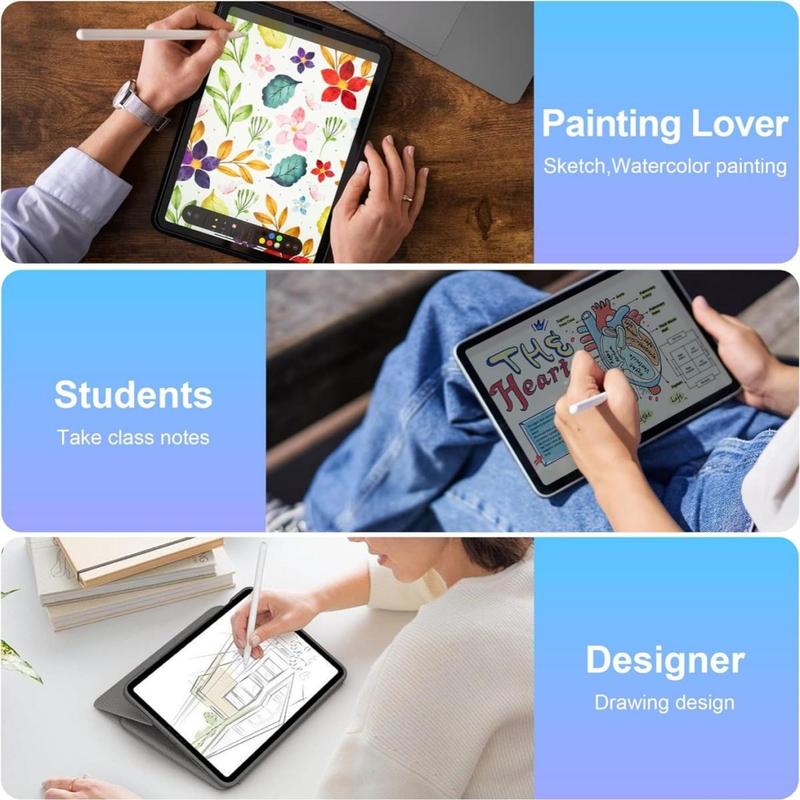 Magnetic Wireless Charging Stylus Pen, 1 Count Rechargeable Stylus Pen, High Precision Smooth Writing Pen for iPad 2018-2024 Models