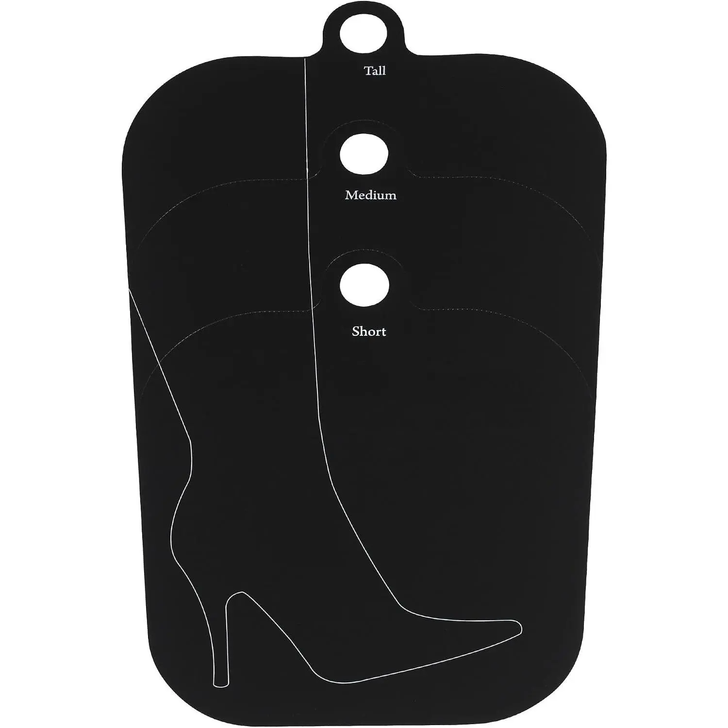 Boot Shapers, Set of 2 Pairs (4 Pieces), Pliable Plastic Boot Inserts, Customizable Height, Keeps Boots Upright and Crease-Free, Black