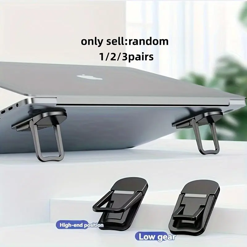 Mini Foldable Keyboard Stand, Desktop Portable Laptop Holder, Self-Adhesive Computer Keyboards Elevation Rack, Convenient Support Foot, Laptop Accessories