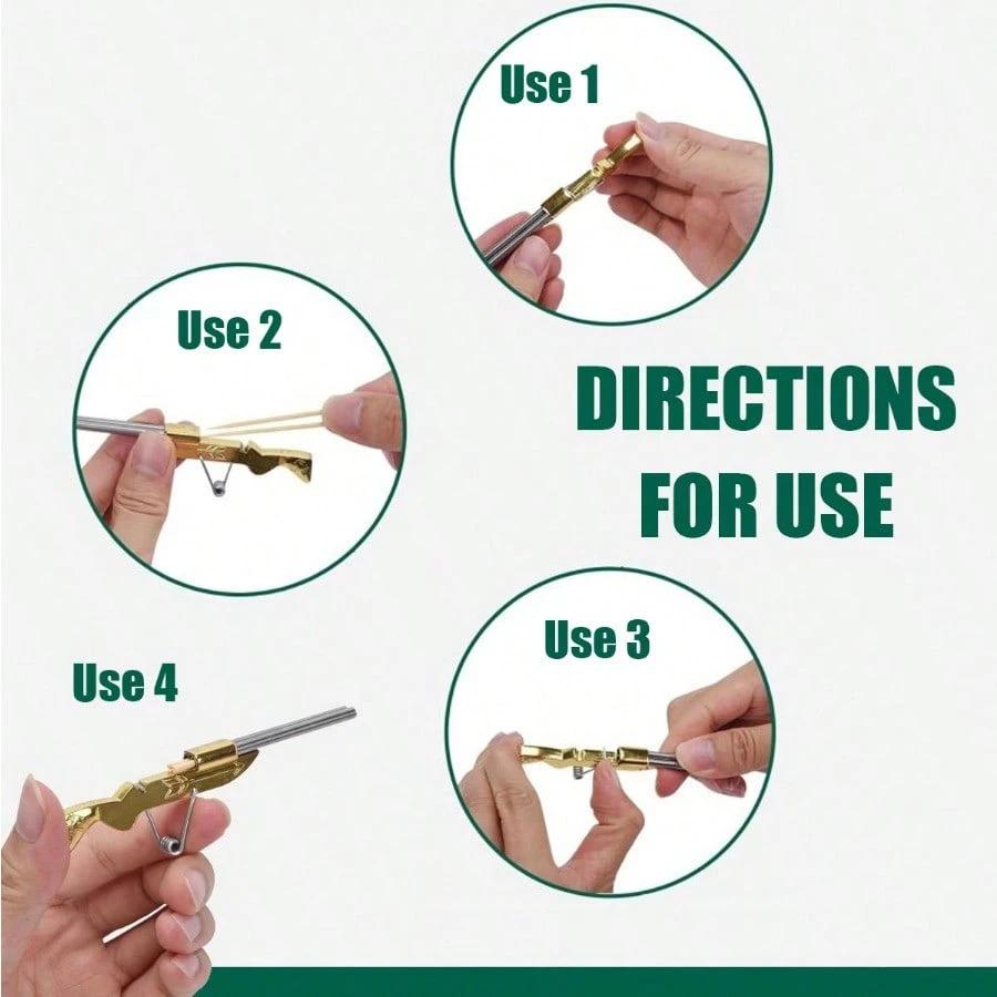 Mini Steel Toothpick Crossbow with Foam Target – Safe Shooting Game for Kids & Adults, Fun Desk Toy for Holiday Parties, Fall Festivals & Birthday Gifts