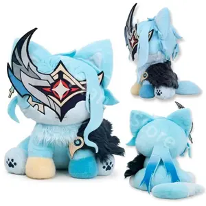2026 New Anime Genshin Impact Il Dottore Plush Zandik The Doctor Cat Plush Doll Cute Dottore Genshin Plush Kawaii Plushies Gift
