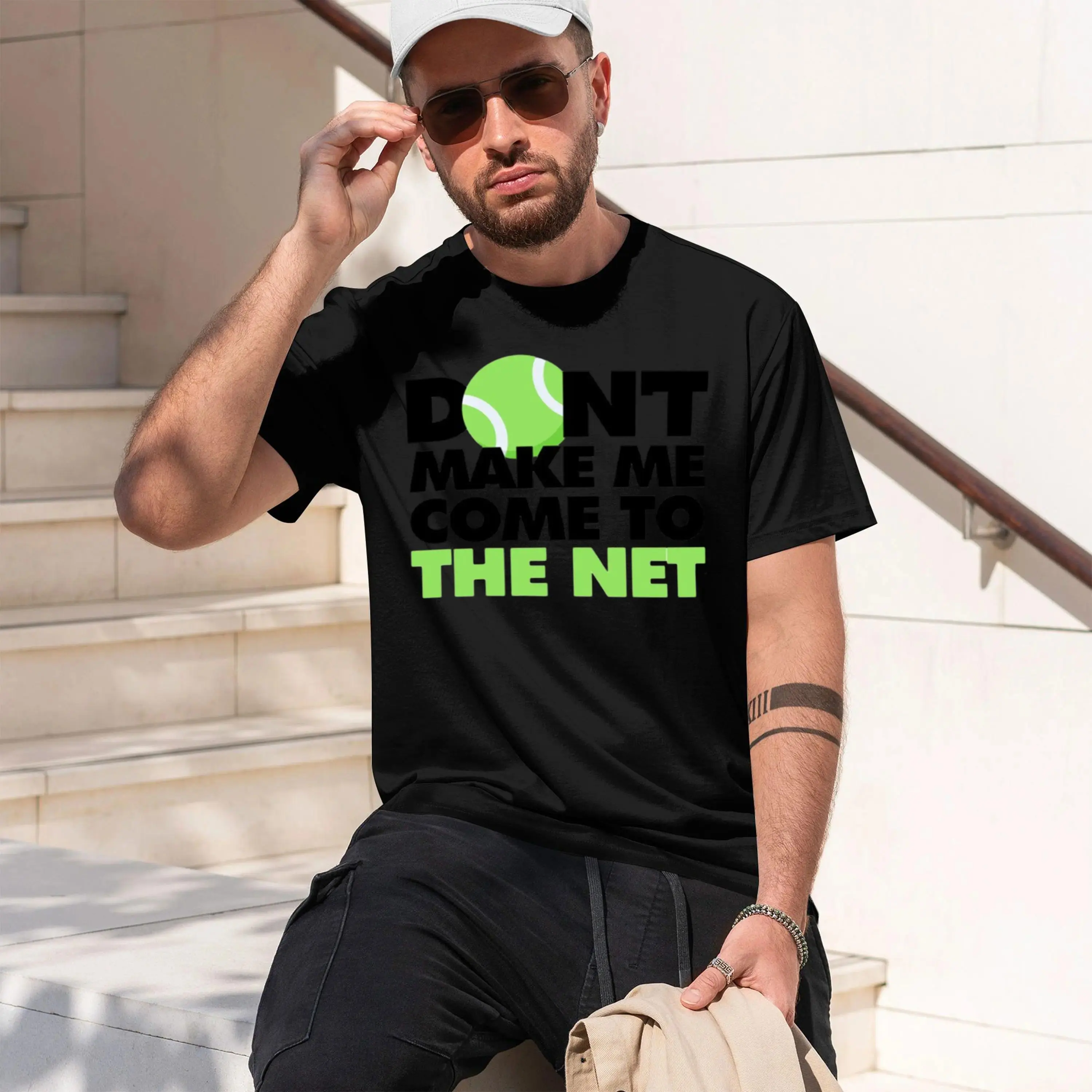 nt Make Me Come To The Net Funny Tennis Player Sticker 2026 New Model Men’s Short-sleeve crewneck T-Shirt Classic Casual Multiplgood graphic tees