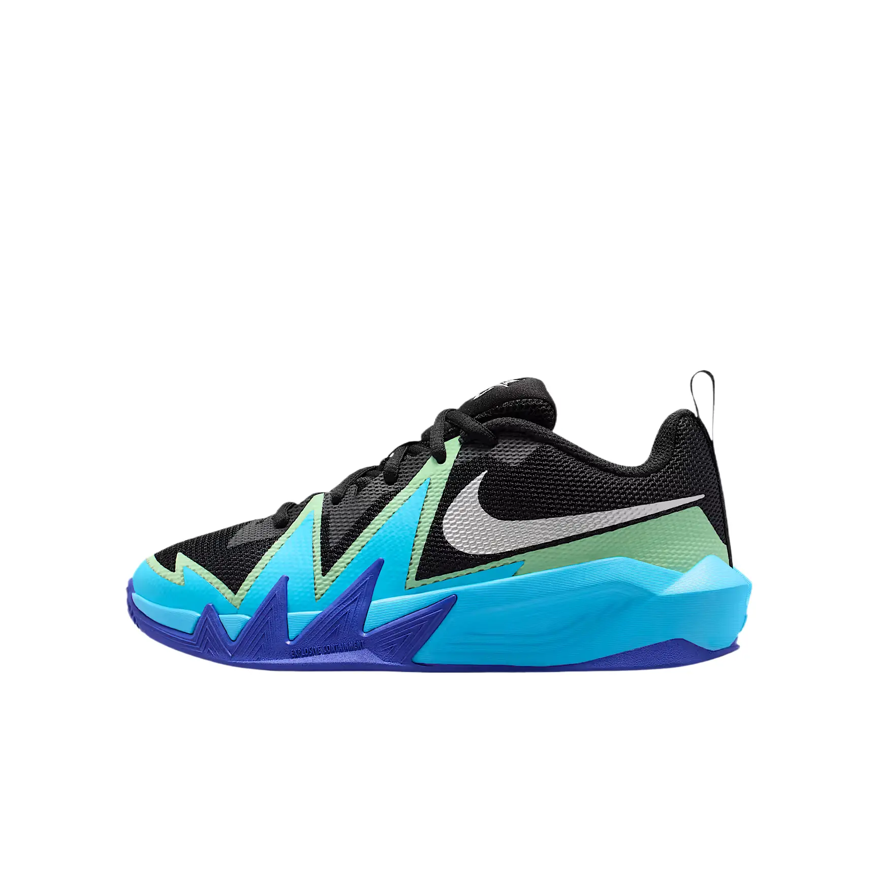 Nike S.T. Dynamite Comfortable Lace-Up Round Toe Breathable Low-Top Kids Basketball Shoes IX5012-004