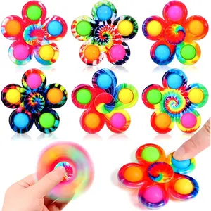 Fidget Toys Spinners for Kids,6 Pack Pop Fidget Spinners for Autism Kids Calming,Sensory Autism Toys for Students Anxiety Relief,Quiet Fidgets for Classroom Prizesfidget toys