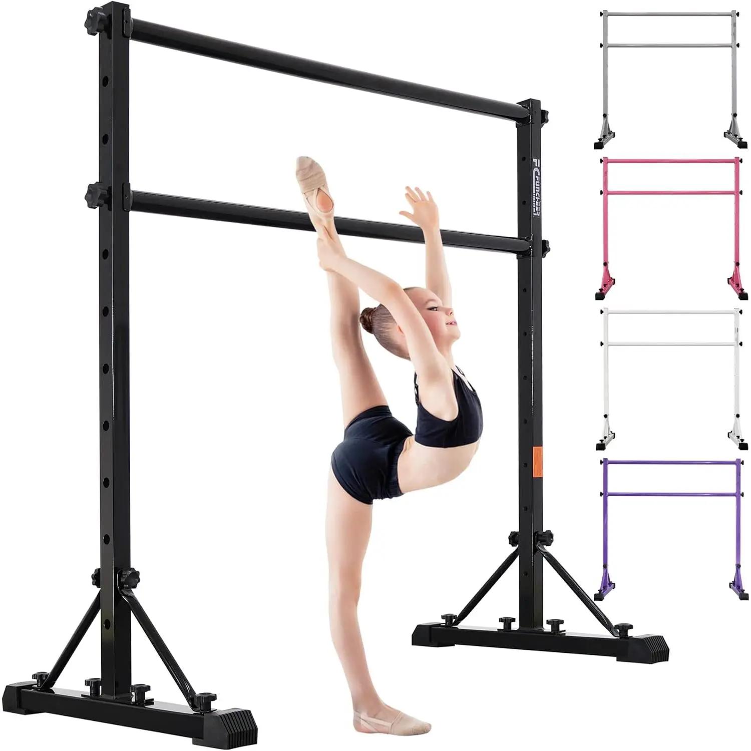 Adjustable Ballet Barre,Portable Dance bar,Fitness Equipment for Dance &  Excercise,Super Sturdy for  Workout,Weight Limit 250 LBS