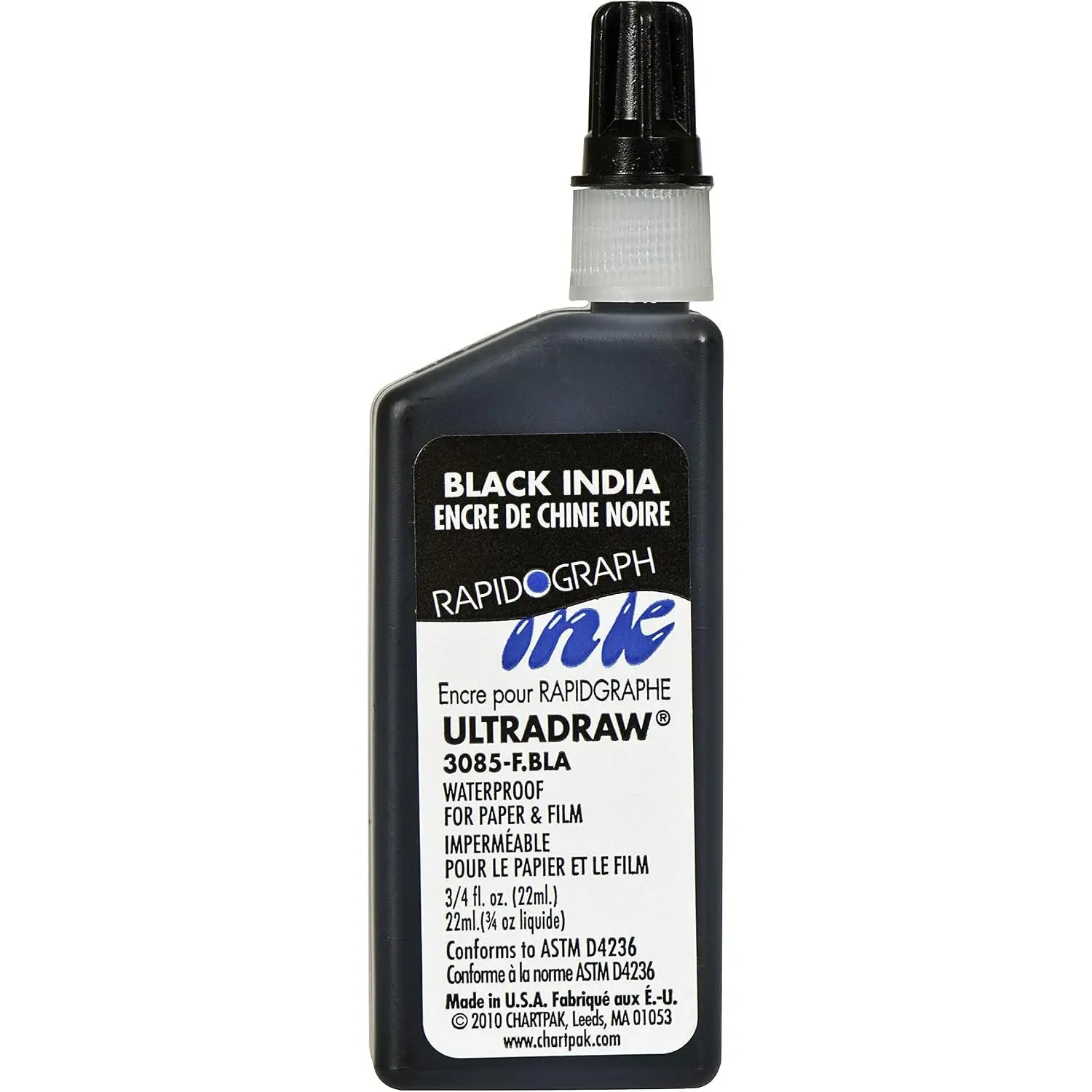 Ultradraw Pigment-Based Ink, 0.75 Ounce Bottle, Black (3085F.)