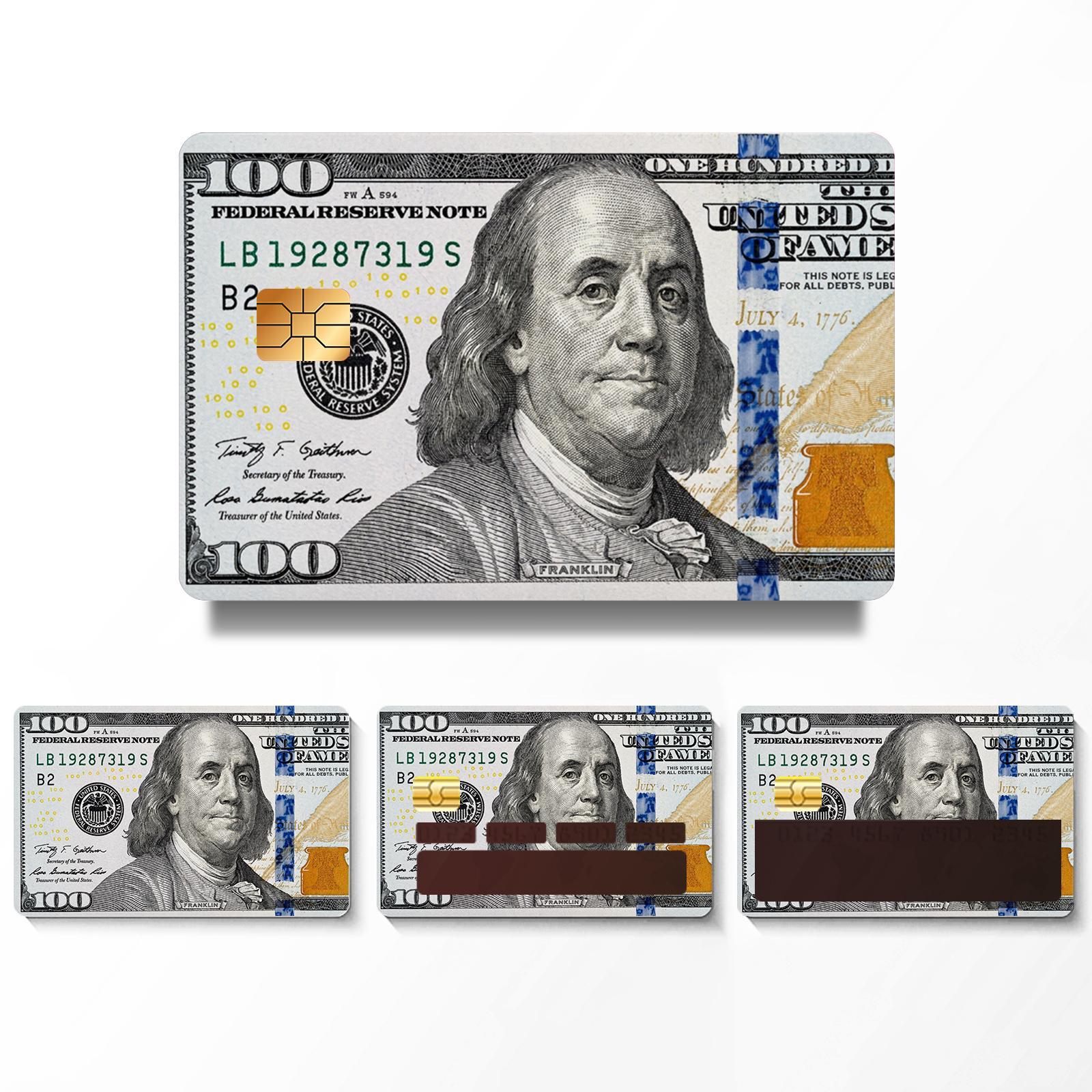 Credit Card Skin Sticker, 4 Counts/set Ultra-thin Waterproof Scratch Resistant Credit Card Skin Sticker, Personalized Bank Card Skin Protector, Diy Decal Film, Waterproof Durable Sticker