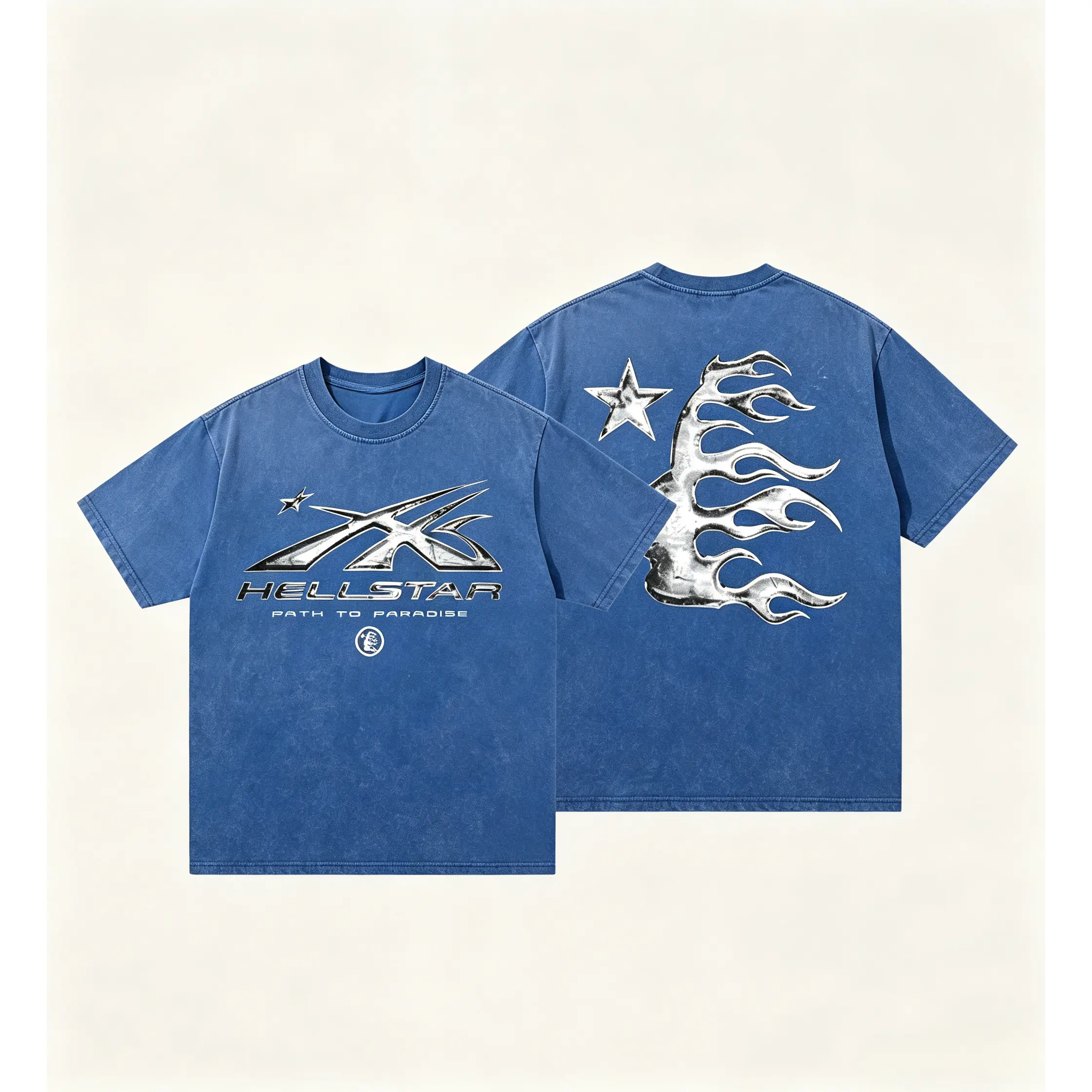 Men Women Summer Tropical New Trendy Fashion Casual Short Sleeve Round Neck Tee Shirt Top, Vintage Dark Streetwear Street Style Washed Tie-Dye Star Flame Graphic Design,Y2K Streetwear Casual Loose Tops For Summer Men Women
